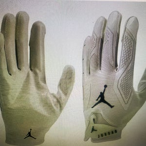 Jordan Fly Lock 2.0 Football Gloves, Large, White, BRAND NEW!!