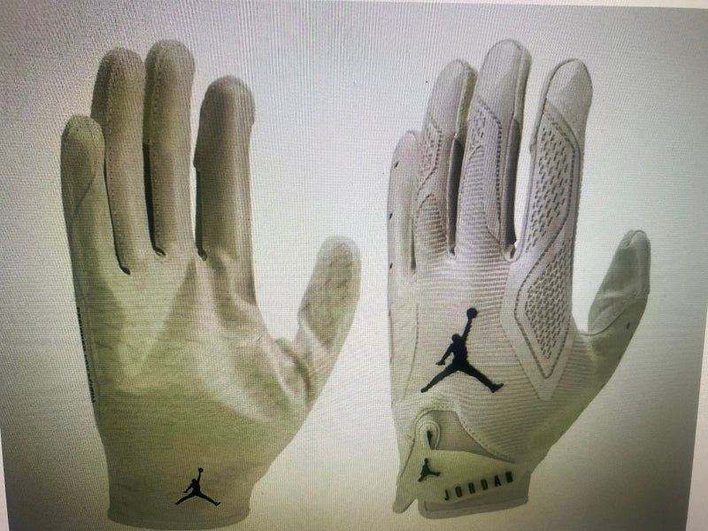 Jordan Fly Lock 2.0 Football Gloves, Large, White, BRAND NEW!!