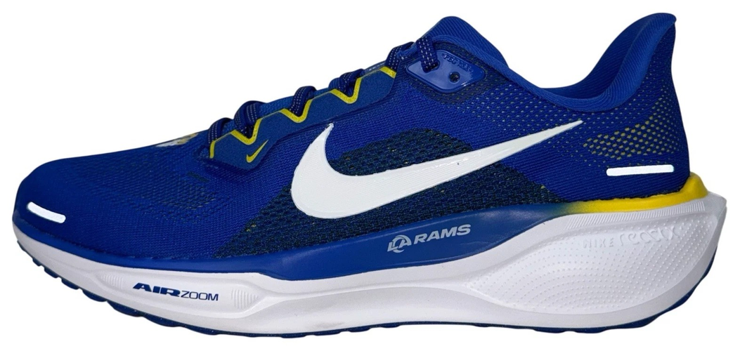 Nike Air LA Rams Blue Mens Size 9.5 Zoom Pegasus 41 Sneakers Shoes NFL Fanwear