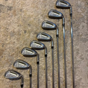 Men's TaylorMade Rac OS Iron Set Right Handed Stiff Flex Steel Shaft