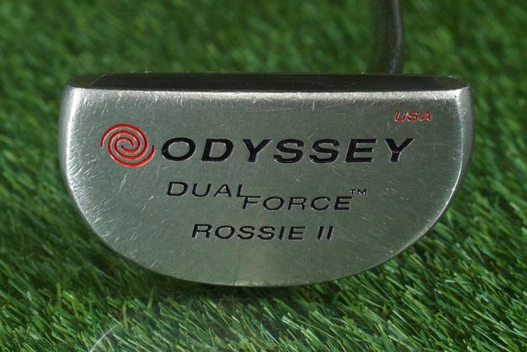 ODYSSEY DUAL FORCE ROSSIE II MID-MALLET PUTTER 35 STEEL SHAFT ROYAL GRIP RH