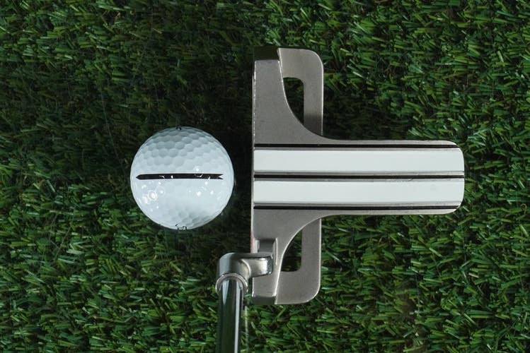 ODYSSEY WHITE HOT XG MARXMAN BLADE MALLET PUTTER 34 FLUTED RH W/ HEADCOVER