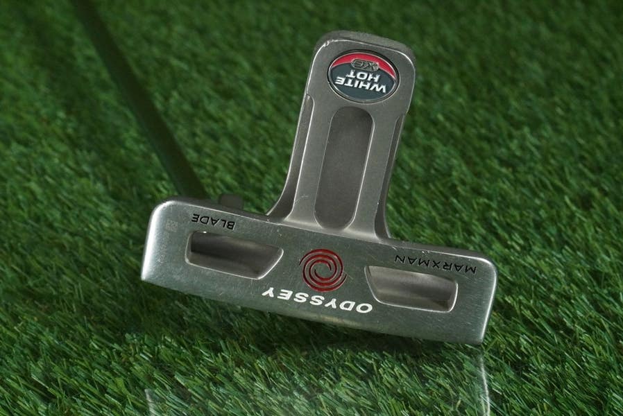 ODYSSEY WHITE HOT XG MARXMAN BLADE MALLET PUTTER 34 FLUTED RH W