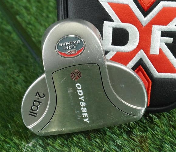 ODYSSEY WHITE HOT XG 2-BALL MALLET PUTTER 33 TRUE TEMPER RH WITH HEADCOVER