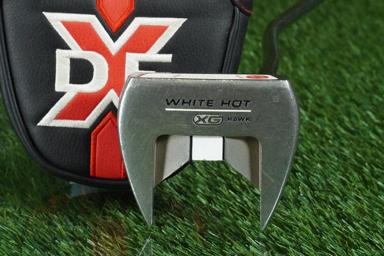 ODYSSEY WHITE HOT XG HAWK MALLET PUTTER 36 TRUE TEMPER SHAFT RH WITH HEADCOVER