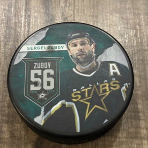 Dallas Stars NHL Sergei Zubov Retirement Hockey Puck