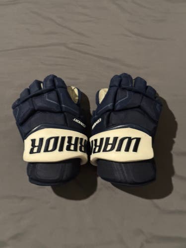 Warrior QRE Colorado Avalanche 3rd NHL Pro Stock Hockey Gloves 14"