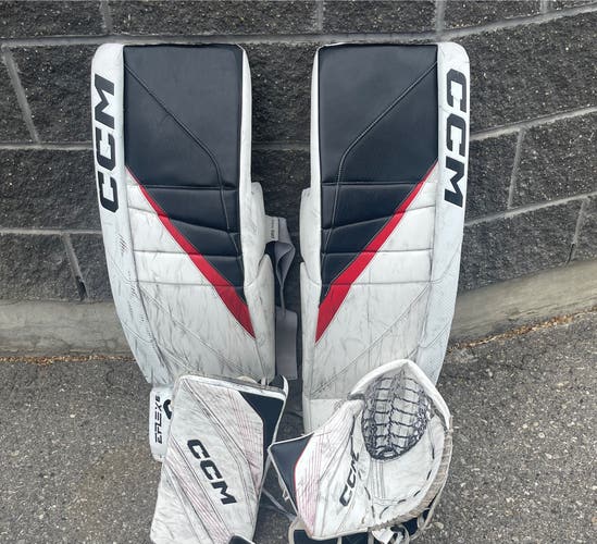Ccm eflex 6 pro goalie pads glove blocker
