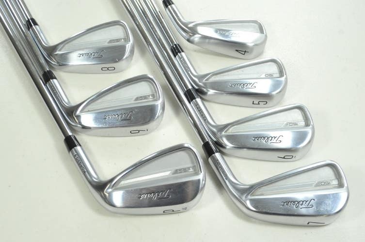 Titleist T150 2023 4-PW Iron Set Stiff Flex Right Rifle 6.0 Steel # 198440