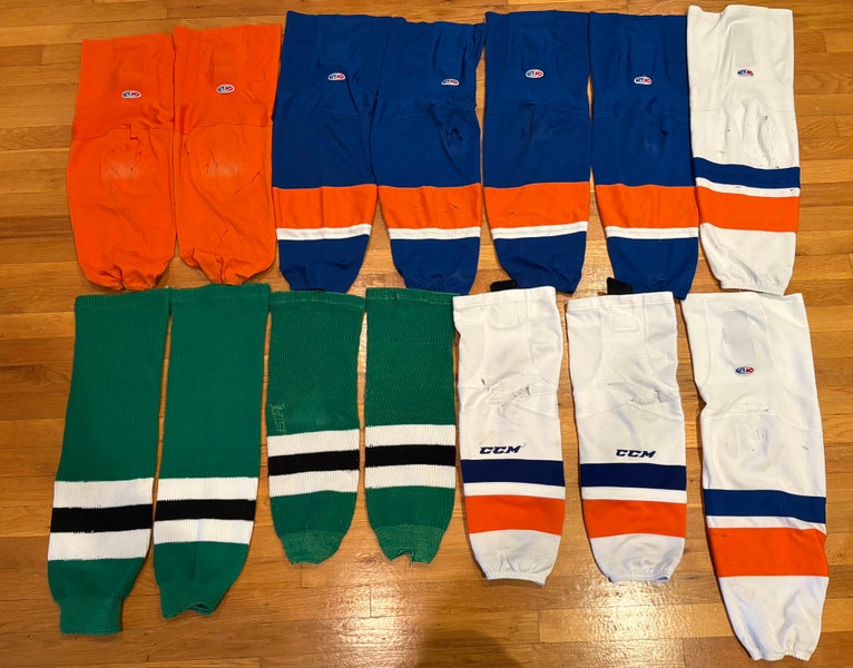 Hockey Socks Multiple Pairs 8 Total Different Sizes Colors