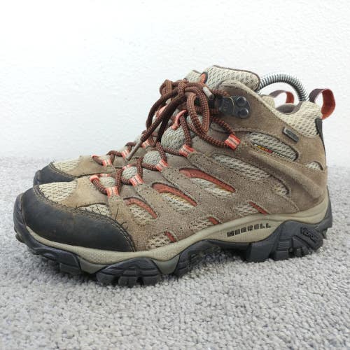 Merrell Moab 2 Mid Waterproof Hiking Boots Womens Size 7 Shoes Brown Suede
