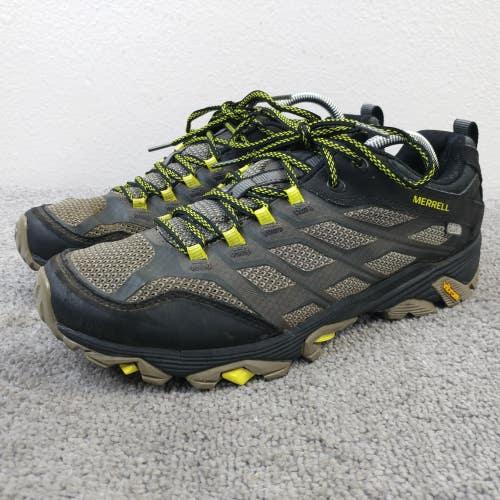 Merrell Moab FST GTX Mens Size 10.5 Hiking Shoes Trail Sneakers Black Low Top