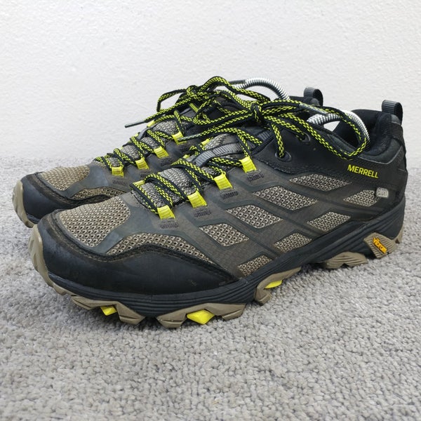 Merrell Moab FST GTX Mens Size 10.5 Hiking Shoes Trail Sneakers Black Low Top