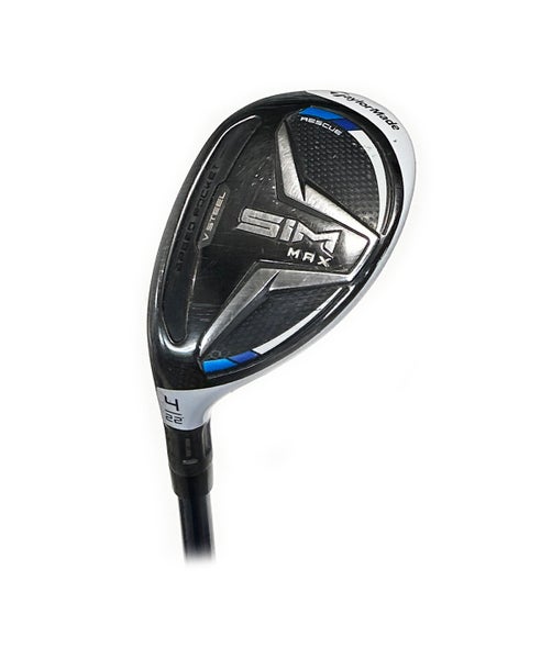 LH TaylorMade SIM Max 22* 4 Hybrid Fujikura Ventus Blue 6-R Regular Flex