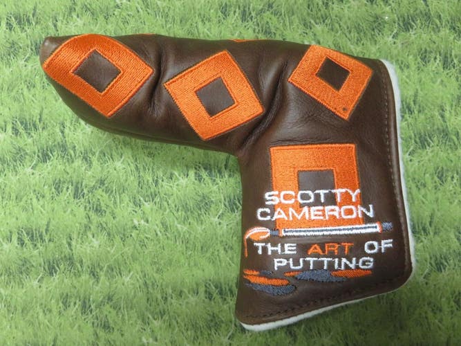 NEW * Cameron 2009 TCC ART OF PUTTING LEATHER Blade Putter Headcover