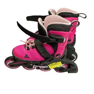 Used Rollerblade MICROBLADE Child Rec Fitness Skates Pink Adjustable 11613-S000164846