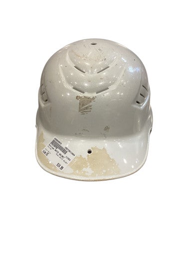 Used Rawlings WHITE HELMET Batting Helmet No Mask White One Size 11884-S000049676