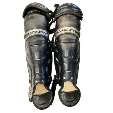 Used Easton EASTON SHIN GUARDS Catchers Leg Guards Black Junior 11760-S000079605