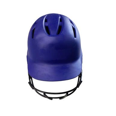 Used Demarini HELMET WITH MASK Batting Helmet w/Mask Royal Blue S/M 11760-S000079596