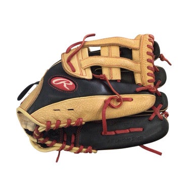 Used Rawlings SELECT PRO LITE BB/SB Glove RH Throw Black And Natural 12" 11760-S000079589