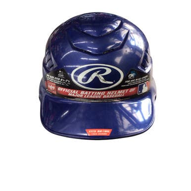 Used Rawlings RCFH 6 1/2 - 7 1/2 Batting Helmet No Mask Royal Blue M/L 11760-S000079582