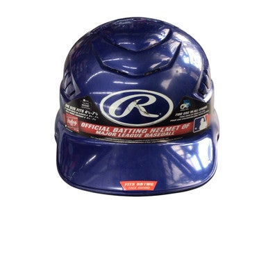 Used Rawlings RCFH 6 1/2 - 7 1/2 Batting Helmet No Mask Royal Blue M/L 11760-S000079582