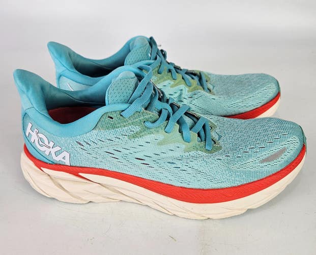 Hoka One One Womens Clifton 8 1119394 AEBL Blue Running Shoes Sneakers Size 9 B