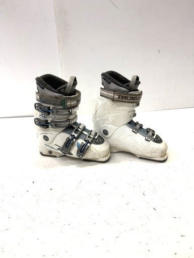 Used Dalbello ASPIRE Girls DH Ski Boot White 255 MP - M07.5 - W08.5 11860-S000295160