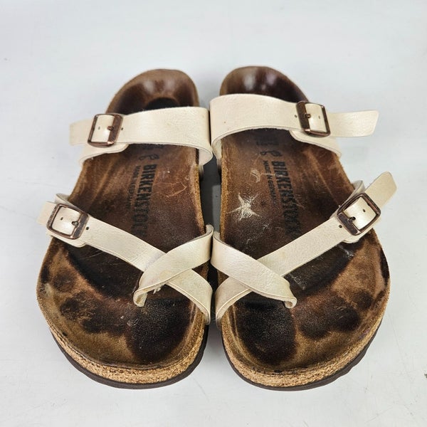Birkenstock Mayari Sandals Toe Loop Womens Size: 37 / 6 Beige