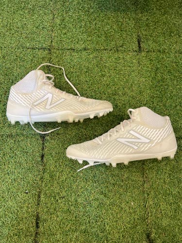 Men's 12.0 New Balance Burn X Mid Lacrosse Cleats (Used)