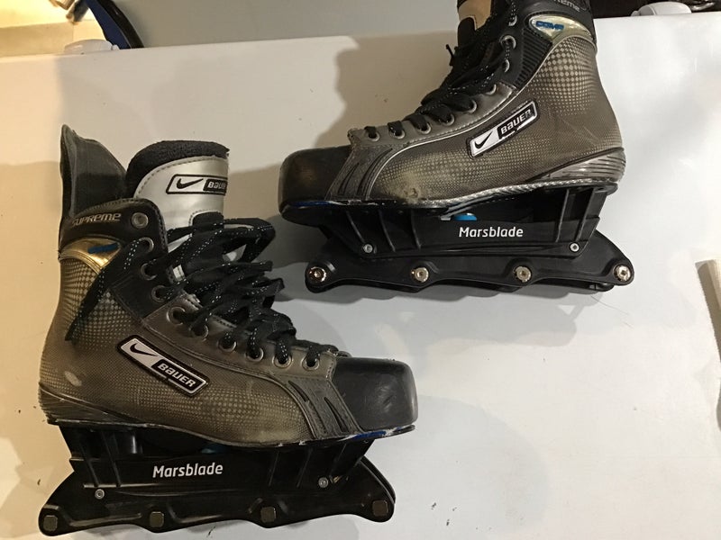 Like-New Marsblade chassis Bauer Skates Size 8.5 (Used)