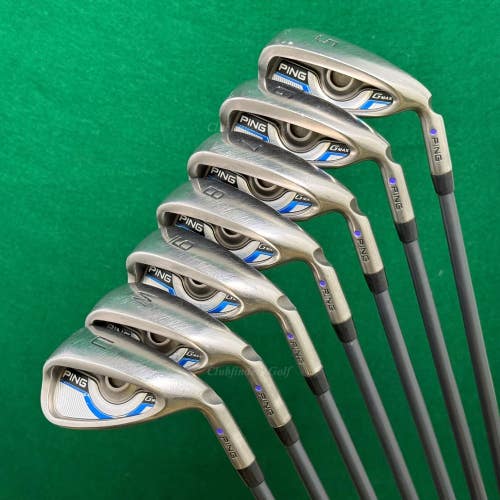 Ping G Max Purple Dot 5-UW Iron Set Factory CFS 65 Graphite Seniors