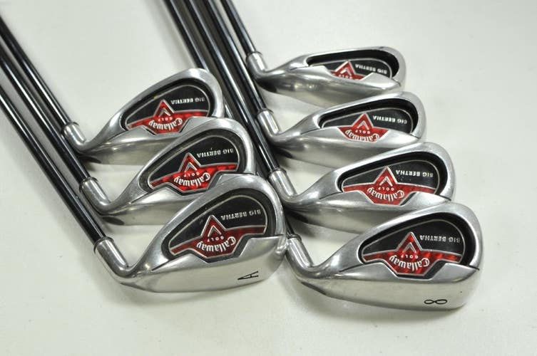 Callaway Big Bertha 2006 5-PW,AW Iron Set Senior Flex RH 75g Graphite # 200230