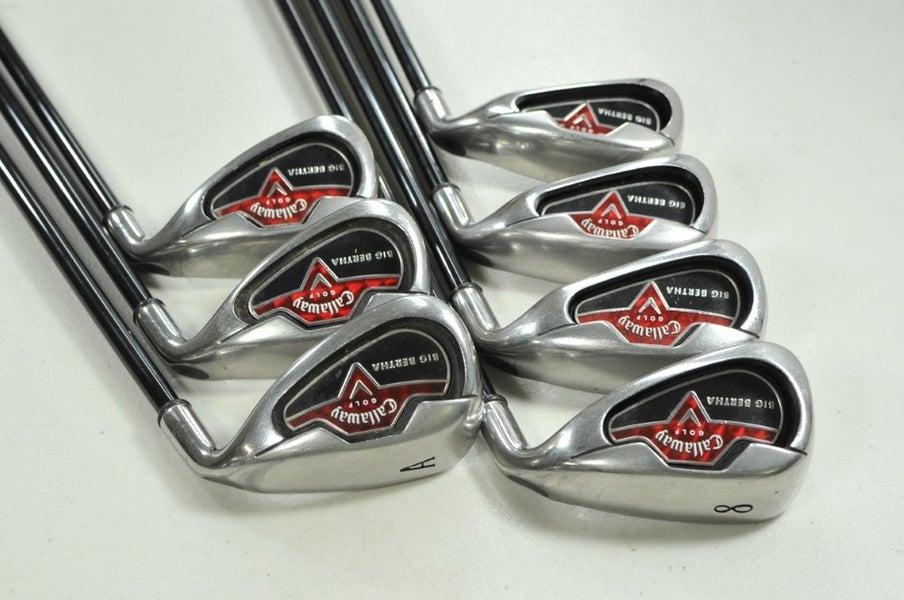 Callaway Big Bertha 2006 5-PW,AW Iron Set Senior Flex RH 75g Graphite # 200230
