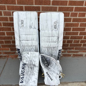 San Jose Sharks Kahkonen 33+2"  Vaughn V10 Pro Carbon Regular Goalie Full Set Pro Stock (Used)