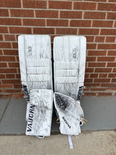 San Jose Sharks Kahkonen 33+2" Vaughn V10 Pro Carbon Regular Goalie Full Set Pro Stock (Used)