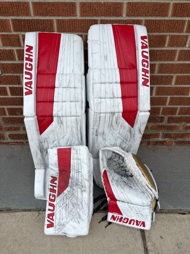 Charlotte Checkers DRIEDGER 34+2" Vaughn Ve8 Pro Carbon Regular Goalie Full Set Pro Stock (Used)