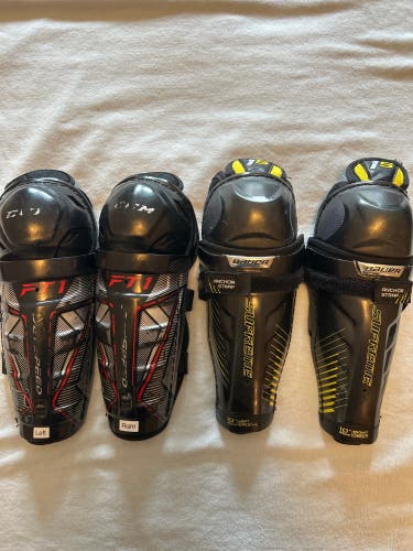 Youth Bauer & CCM Shin Pads (Sz: 10”)