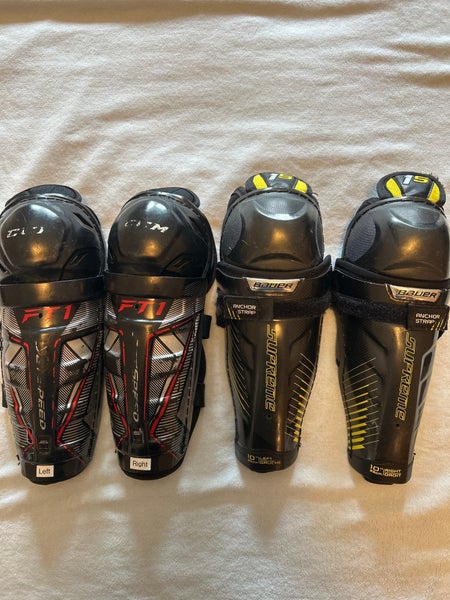 Youth Bauer & CCM Shin Pads (Sz: 10”)