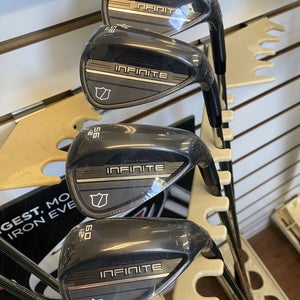 2025 Wilson Infinite Wedge Set 48 , 52 , 56 , 60 Black Finish Cavity Back
