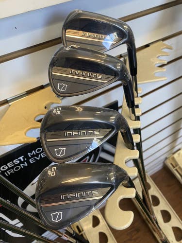 2025 Wilson Infinite Wedge Set 48 , 52 , 56 , 60 Black Finish Cavity Back