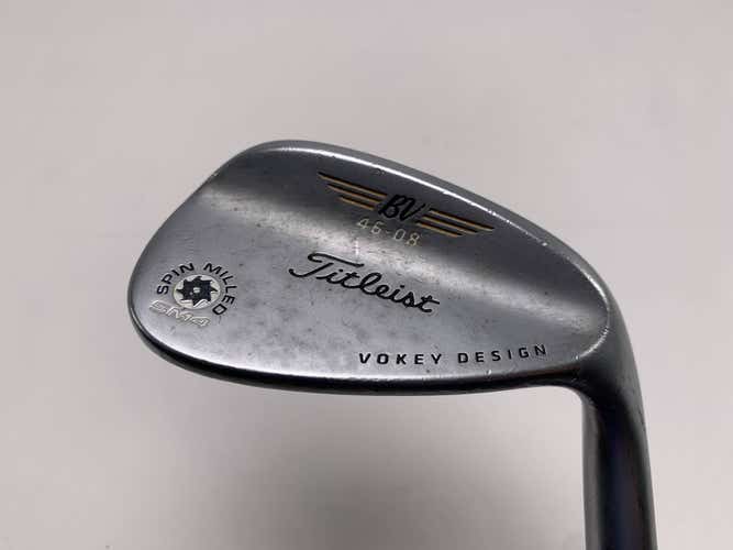 Titleist Vokey Spin Milled SM4 Chrome Gap Wedge GW 46* 8 Wedge Steel Mens RH