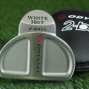 ORIGINAL ODYSSEY WHITE HOT 2-BALL PUTTER 33 STEEL SHAFT RH W/ HEADCOVER ~ WOW!!