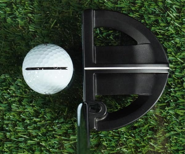 PING SCOTTSDALE TR GRAYHAWK MALLET PUTTER 34.5 BLACK DOT RH WITH PLD HEADCOVER
