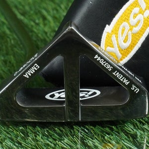 YES! EMMA C-GROOVE MALLET PUTTER 32 STEEL SHAFT RH WITH HEADCOVER ~ L@@K!!