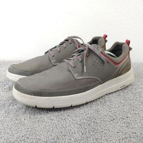 Rockport Truflex Cayden Plain Toe Sneaker Mens Size 13 Shoes Gray Lace Up Casual