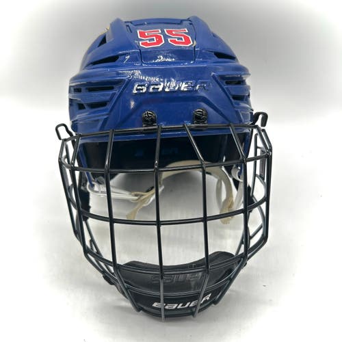 Bauer Re-Akt 155 - Team USA National Development Team Program Used Medium Pro Stock Helmet (Blue)