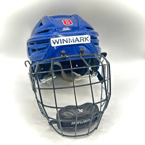 Bauer Re-Akt 155 - Team USA National Development Team Program Used Large Pro Stock Helmet (Blue)