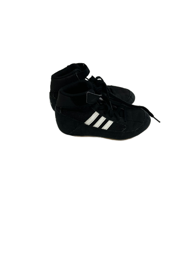 Used Adidas HVC 2 Wrestling Shoes Black Youth 12.0 11692-S000139302