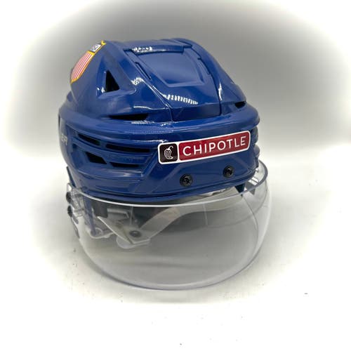 Bauer Re-Akt 155 - Team USA Used Large Pro Stock Helmet (Blue)